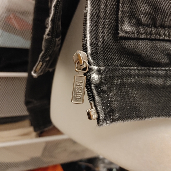 Diesel Black Denim Jacket - Picture 3 of 7